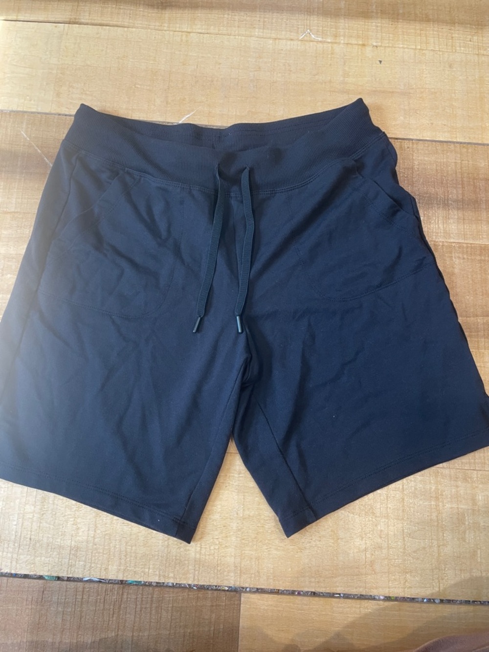 Athletic Works Black Performance Drawstring Shorts